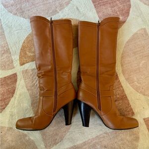 Just Fab Women’s Camel Knee-High Boots
